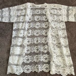 Lace cardigan/coverup
